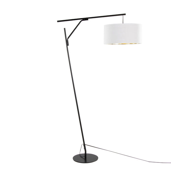 Daniella - Salon 70" Floor Lamp - Black Metal