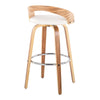Grotto - 30" Fixed-height Barstool (Set of 2) - White