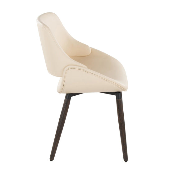 Fabrico - Accent / Dining Chair (Set of 2) - Dark Walnut Wood