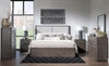 Horizons - Complete Upholstered Panel Bed - Deep Sable