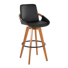  Cosmo - 29" Fixed-Height Barstool With Swivel - Walnut Bamboo