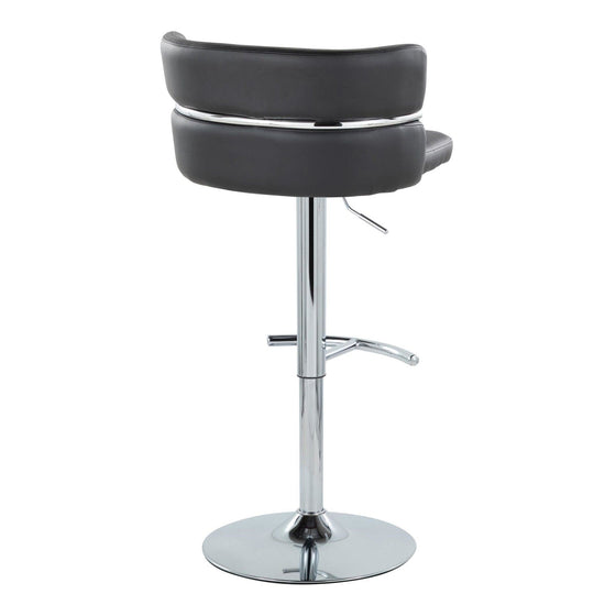 Cinch - Adjustable Barstool (Set of 2) - Silver Base