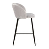 Fran - Pleated Waves Fixed-Height Counter Stool (Set of 2)