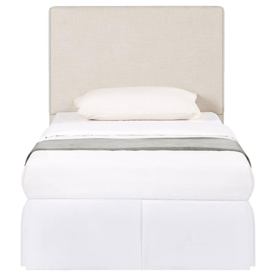 Kosmo - Upholstered Twin Panel Headboard - Sand