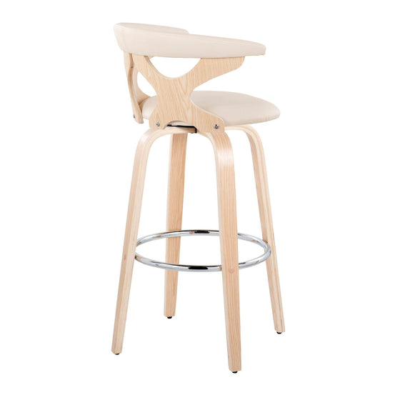 Gardenia - 30" Fixed-height Barstool (Set of 2) - Cream