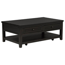  Concord - 2-Drawer Rectangular Coffee Table - Distressed Java