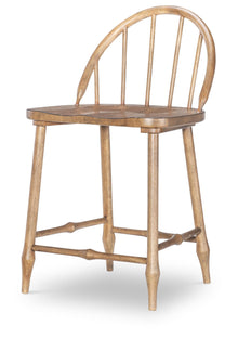 Vintage Market - Windsor Counter Height Chair (Set of 2) - Barnwood Oak