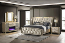  Lorient - Bedroom Set With LED Flame Box Dresser