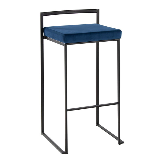 Fuji - Stackable Barstool - Black Metal