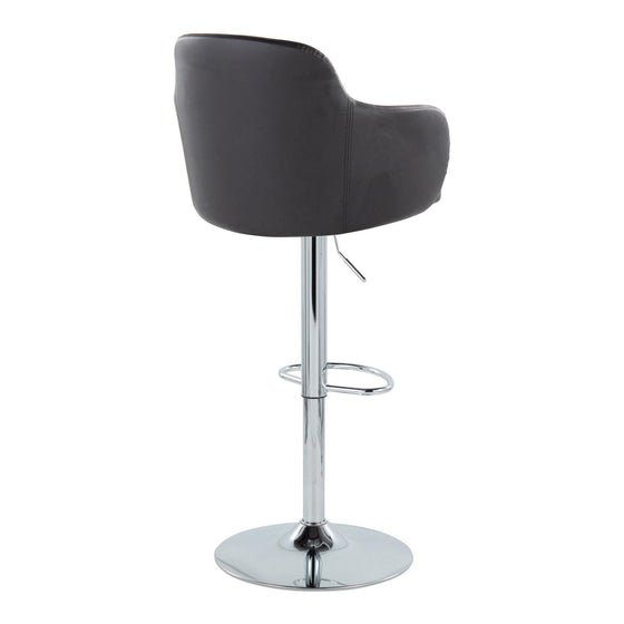 Boyne - Adjustable Barstool (Set of 2) - Chrome Base