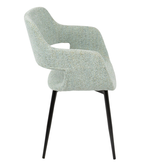Margarite - Dining / Accent Chair - Black Metal (Set of 2)