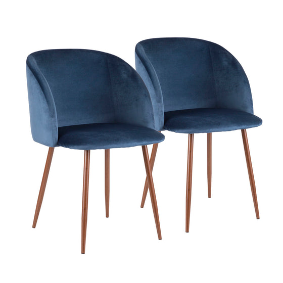 Fran - Dining / Accent Chair - Walnut (Set of 2)