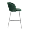 Fran Pleated Waves - 26" Fixed-Height Counter Stool (Set of 2)