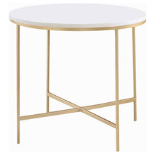  Ellison - Round Marble Top Table