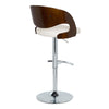 Pino - Adjustable Barstool With Swivel - Cherry Wood