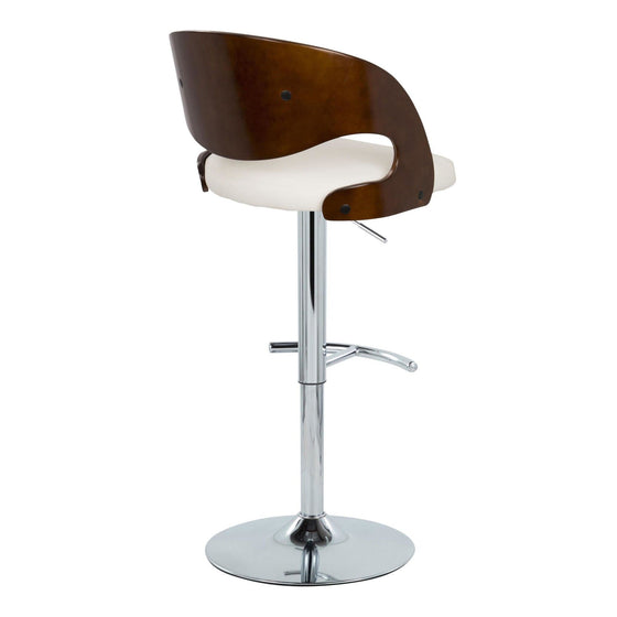 Pino - Adjustable Barstool With Swivel - Cherry Wood
