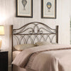 Zola - Metal Queen / Full Open Frame Headboard - Brown