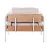 Kari - Accent Chair - White & Natural Base