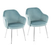 Buena - Dining Chair (Set of 2) - Chrome Metal Legs