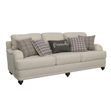  Glenn - Upholstered English Arm Sofa - Light Gray