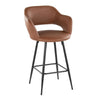 Margarite - 26" Fixed-Height Counter Stool - Black Metal (Set of 2)