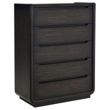  Leandro - 5-Drawer Bedroom Chest Of Drawers - Burnished Black