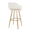 Margarite - 30" Fixed-Height Barstool - Gold Metal (Set of 2)