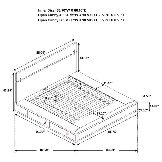 Winslow - Wood Storage Panel Bed