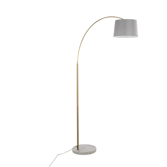 March - Floor Lamp - White Marble