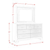 Platinum - Dresser & Mirror Set - Сhampagne