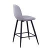 Pebble - 24" Fixed-Height Counter Stool (Set of 2) - Black Legs