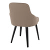 York - Upholstered Chair (Set of 2) - Black Wood Legs