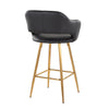 Margarite - 26" Fixed-Height Counter Stool - Gold Metal (Set of 2)