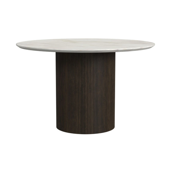 Sylvie - 5 Piece Standard Height Dining Set (Round Table And Four Chairs) - Dark Brown