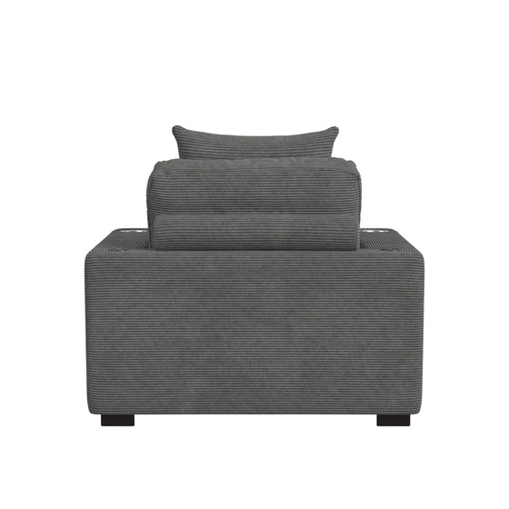 Arizona - Chaise With 1 Pillow 20", 2 Cupholders And 2 USB