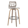 Folia - 30" Fixed-height Barstool (Set of 2) - Gray