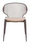 Silues - Dining Chair (Set of 2) - Taupe & Brown