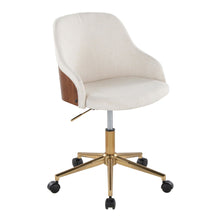  Bacci - Office Chair - Gold Metal Base