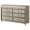 Lorient - 8-Drawer LED Bedroom Dresser Cabinet