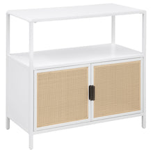  Amherst - 2-Door Radio Weave Cane Metal Accent Cabinet
