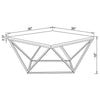 Meryl - Square Faux Marble Top Coffee Table - White And Gold
