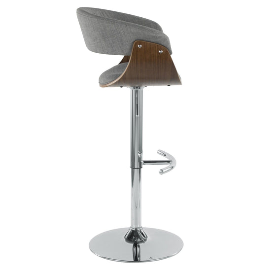 Vintage Mod - Adjustable Barstool (Set of 2) - Chrome Base