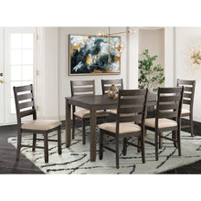  Brock - 7 Piece Dining Set (Table And Six Chairs) - Walnut