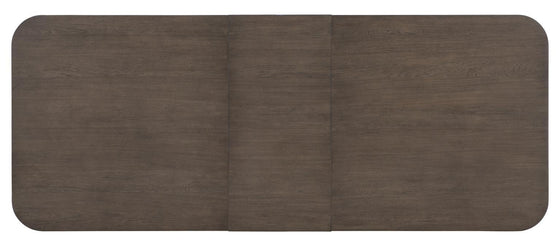 Lancia - Complete Double Pedestal Dining Table - Charred Oak