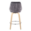 Diana - Fixed-Height Counter Stool - Wood Legs (Set of 2)