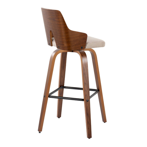 Ariana - 30" Fixed-height Barstool (Set of 2) - Beige
