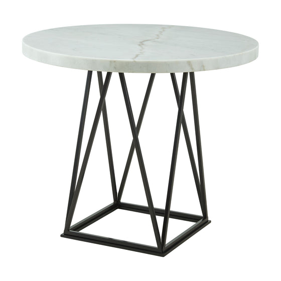 Riko - 5 Piece Counter Height Dining Set (Table & Four Chairs) - White