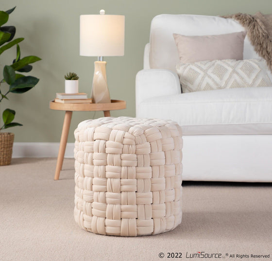 Braided - Round Ottoman