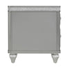 Avril - Chairside Table With Power/USB - Silver