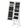 Batista - Cheval Mirror With Jewelry Storage - White